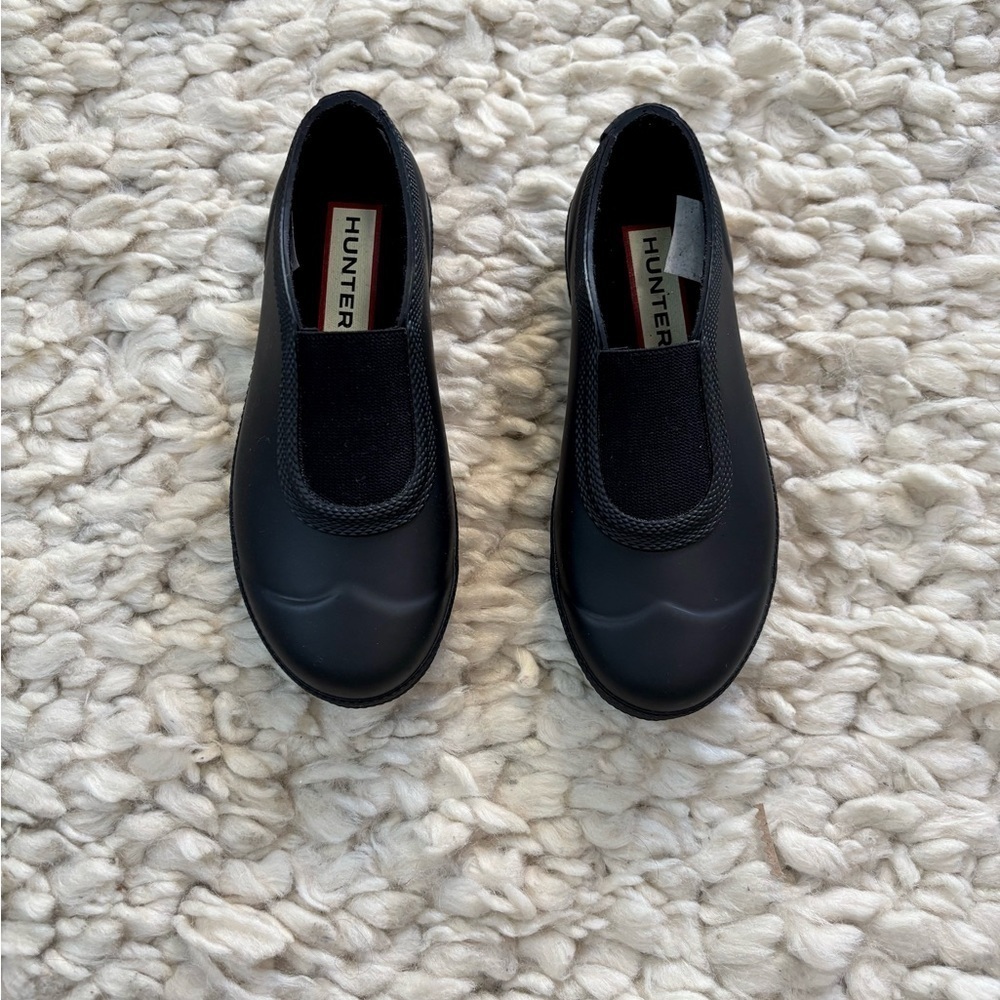 Hunter Kids Black Slip-On Shoes